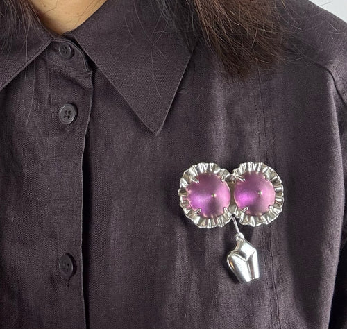 Niobium body brooch & pendant